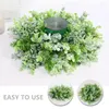 Decorative Flowers Eucalyptus Leaf Garland Artificial Wreaths For Front Door Winter Wedding Decoration Plastic Indoors