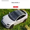 DIECAST MODEL CAR 1 24 MODEL 3 MODEL Y MODEL S Alloy Die Die Cast Toy Model Sound and Children's Toy Collectibles Gift 231215