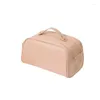 Cosmetic Bags Makeup Storage Bag Double Zipper Organ Pillow Leather Portable Toiletry Travel