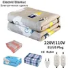 Space Heaters Electric Blanket Heaters Thicker Heater Double Body Warmer 150*180cm Heated Blanket Thermostat Electric Heating Blanket Electric T2312