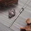 Pendant Necklaces Fashion Trend Creative Personality Mysterious Retro Wizard Red Bead Magic Scepter Necklace Jewelry Gift For Men And Women