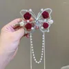 Hair Clips Hollow Rose Shape Claw Girls Clip Hanfu Chinese Style For Woman
