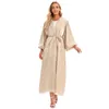 Etnische kleding 2023 Moslim Fashion Ropa de Mujer Envio gratis puff mouw jurk Ramadan Eid Abayas voor vrouwen Abaya Dubai Turkije groothandel