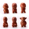 total six pieces purple clay Chinese tea pets creative kongfu tea accessories easy to play T2232j
