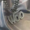 Colliers Woo Baby Iced Out Pendant for Men Hip Hop Cuban Chain Cuban For Women Fashion and Contracted Link Chain Collier Choker Fine bijoux