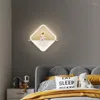 Lampada da parete Lampade a LED quadrate minimaliste Comodini per camera da letto per bambini Secone Luce Arredamento moderno per interni Apparecchio di illuminazione notturna