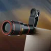Pratico teleobiettivo mobile per telescopio ottico 8x con clip per fotografi di smartphone
