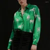 Women's Blouses Blusa Mujer Moda 2023 Long Sleeve For Women Casual Dressy Cartoon Print White Spring Tops Korean Office Shirt Streetwear