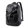 Halloween à prova d'água casual de mochila Personalize PU Leather Loptop Bookbag Teenager Bag ao ar livre Rucksack286D