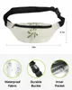 Waist Bags Vintage Country Plant White Rose Bag Women Men Belt Large Capacity Pack Unisex Crossbody Chest