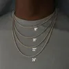 Kedjor 2021 Classic Rope Chain Men Necklace Bredd 2 3 4 5 mm rostfritt stål Figaro Kina för kvinnor smycken275l