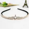 Pinces à cheveux en flanelle pour femmes, avec dents, couronne en strass, accessoires de fête pour filles, diadèmes de mariage, bijoux cadeaux