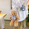 イブニングバッグFanchila Lolita Women's Bag Kawaii Bear Student Crossbody Vintage大容量ハンドバッグBolso Mujer for Gift