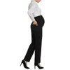 Capris graviditetskontor byxor elastisk midja midja moderskap svart arbetbyxor gravida kvinnor formella företag bär kläder