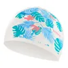 Ensemble bonnet de natation en silicone pour femmes et hommes, imperméable, grande taille, coloré, cheveux longs, sport, haute élasticité, pour adultes, piscine, chapeau de plongée