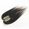 Koronkowe peruki 7x10 Ręka związana prosta mono podstawa z klipsami we włosach 12 -calowa do włosów Human Hair Topper dla kobiet 231215
