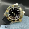 Staal 40 mm stalen horloge automatisch mechanisch zwarte wijzerplaat saffierglas keramiek horloge heren roestvrijstalen horlogeband nieuwe Montre de Luxe