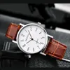 Andere horloges Heren 2023 Klassiek horloge Heren Vintage design Lederen band Polshorloge Quartz Analoog Voor heren Geschenk Reloj Hombre 231216