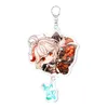 Porte-clés de styliste, jeu de dessin animé, pendentif de voiture, personnalité de la mode en métal, pendentif de personnage créatif en acrylique