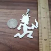 Hatchetman 2 5 Pendant Mirror Charm ABK 316L ICP INSANE CLOWN POSSE Twiztid Rare Juggalo Smoking Necklace Ship277d