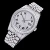 ジュエリーパスダイヤモンドテスターモイサナイト腕時計ファッションは男性用の高級OEMメカニカルウォッチをアイスアウトします