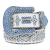 cintura di design da uomo Cinture Bb Simon per donna Cintura con diamanti lucenti Nero su nero blu bianco multicolore con strass scintillanti