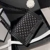 24SS Famous Designer Black Series Women Shoulder Bags Luxury French Brand Paris Fashion Sign Crossbody Bag Classic Leather Panel New Nylon Chain Messenger Bag