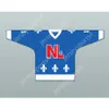 Niestandardowy niebieski Mac Templeton 11 Le National de Quebec Hockey Jersey New Top Sched S-M-L-XL-XXL-3XL-4XL-5XL-6XL