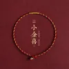 Charm Bilezikler Xiaojin Xihand Dokuma Altın İplik Kırmızı Halat Elmas Knot El Süper Renk Koruma Doğum Günü Hediyesi 231215