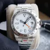 Nouvelle montre de sport mécanique automatique pour hommes, cadran noir et blanc, verre saphir, en acier inoxydable Explorer, montre-bracelet pour homme 248Q