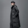 Men's Down Parkas down jacket long and thick couple white duck down winter warm skirt over the knee long fashion coat 231215