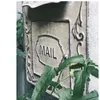 Garden Decorations Outdoor Metal Mailbox For Storing Messages Leaving Message Decorate Your Home and Office Retro Rustic 231216