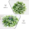 Guirlande de fleurs décoratives en feuilles d'eucalyptus, couronnes artificielles pour porte d'entrée, décoration de mariage d'hiver en plastique pour l'intérieur