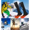 Chaussettes de sport Chaussettes chauffantes 5 V avec 3 températures réglables 4000 mAh Sport de plein air Chauffe-pieds chauffant thermique Sports de ski pour hommes femmes 231216