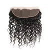 Water Wave Human Hair 13x4 Przezroczyste koronkowe zamknięcia frontów wstępnie wyrzucone naturalne linię włosów