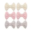 Hair Accessories Classical 2023 Waffle Fabric Exquisite Girl's Ponytail Barrette Wholesale DIY Bow Clip Headwear