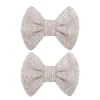 Hair Accessories Classical 2023 Waffle Fabric Exquisite Girl's Ponytail Barrette Wholesale DIY Bow Clip Headwear