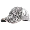 Kadın Şapka Yaz Kadınlar Rhinestone Şapka Kadın Beyzbol Kapağı Nefes Alabilir Ağ Bling Diamond Erkek Beyzbol Kapağı Casquette Homme A819076666