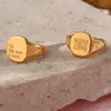 Trouwringen DODOAI Aangepaste graveren naamringen heren dames gouden ringen gepersonaliseerde roestvrijstalen sieraden jubileumgeschenken maat 6-9 231215