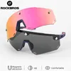 Eyewears Rockbros Bicycle Solglasögon 2 i 1 för män MTB Polariserad sport UV400 Magnetic Split HD Stor ramlös linscykelglasögon