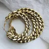 Stud Lifefontier Punk Style Overdimensionerad stor bågeörhängen Twisted Big Circle Round Loop for Women Party Jewelry Gift 231216