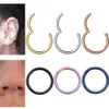 Anneau de nez indien en acier inoxydable, anneaux à lèvres, boucles d'oreilles de Cartilage, Piercing, bijoux pour femmes 2865