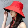 ワイドブリム帽子バケツ帽子horm for women for women summer sun hat visor fisherman c anti-uv wide brim日焼け止め帽子CS Gorral231216