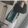 Sacos de noite Nigedu Grande Mulheres Bolsa De Luxo Designer Bolsa De Ombro Para Feminino Big Chain Bucket PU Couro Versátil Lady Totes Verde