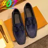 40 Model Erkekler Tasarımcı Loafers Ayakkabı Moda Lüks Erkek Sürüş Ayakkabıları Klasikler Daireler Üzerinde Kayma Retro Deri Erkekler Yürüyüş Ayakkabı İş Somunları