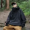 Herenjassen Mannen Effen 2023 Herfst Koele Japanse Stijl Losse Vintage Mode Stand Casual Reizen Bovenkleding Jassen Rits