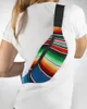 Waist Bags Mexican Stripes Colorful Packs Shoulder Bag Unisex Messenger Casual Fashion Fanny Pack For Women