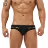 Onderbroeken Badmode Man Holle Laagbouw Zwembroek Mode U Bolle Zakje Ondergoed Sport Slip Homme Ademende Strandzwemshorts