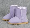 Heißer VERKAUF Echte australische Stiefel für Kinder, Jungen, Mädchen, Kind, feste Baumwolle, Stickerei, Baby 528, warme Schneestiefel, runde Zehen, mittelhohe Teenager-Studenten, Schnee, Wandern, Winterstiefel, Größe 22–35