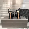 Botty Obcasy designerskie buty na pięcie designerka sukienka luksusowe buty na wysokim obcasie buty okrągłe palce palce damskie pompy 34-41